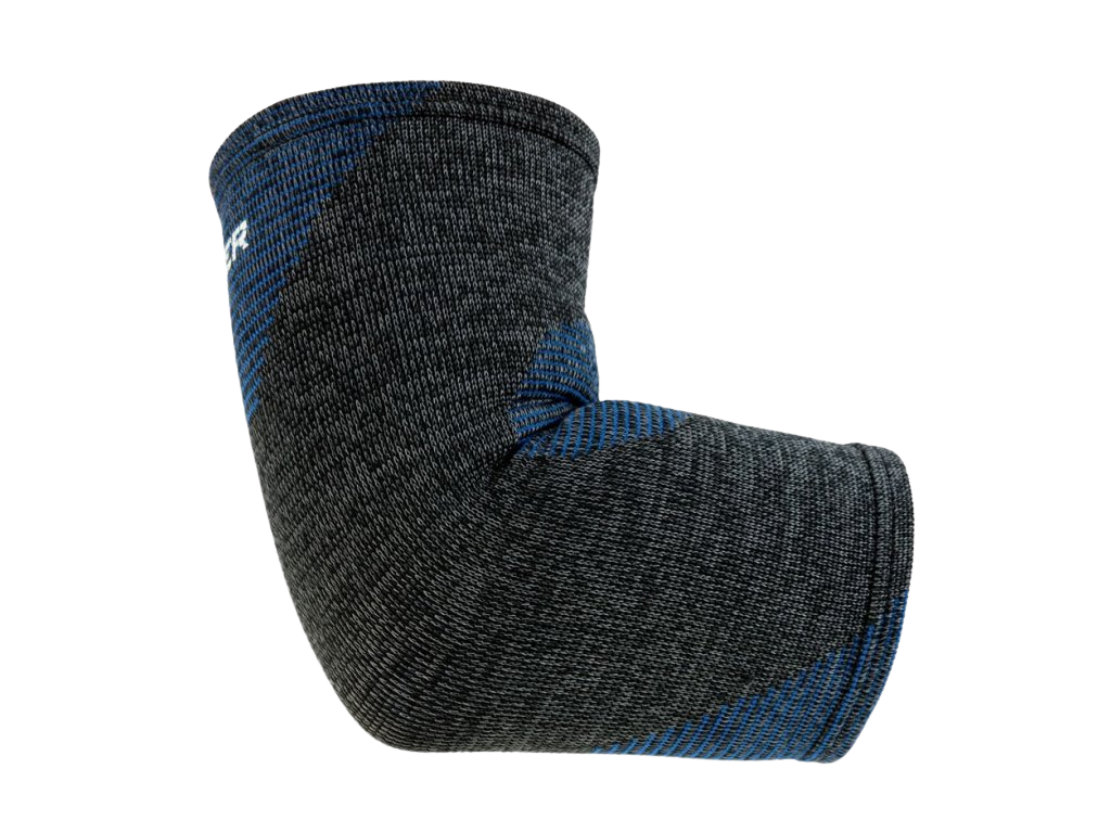 MUELLER 4-Way Stretch Premium Knit Elbow Support, bandáž na loket, S/M