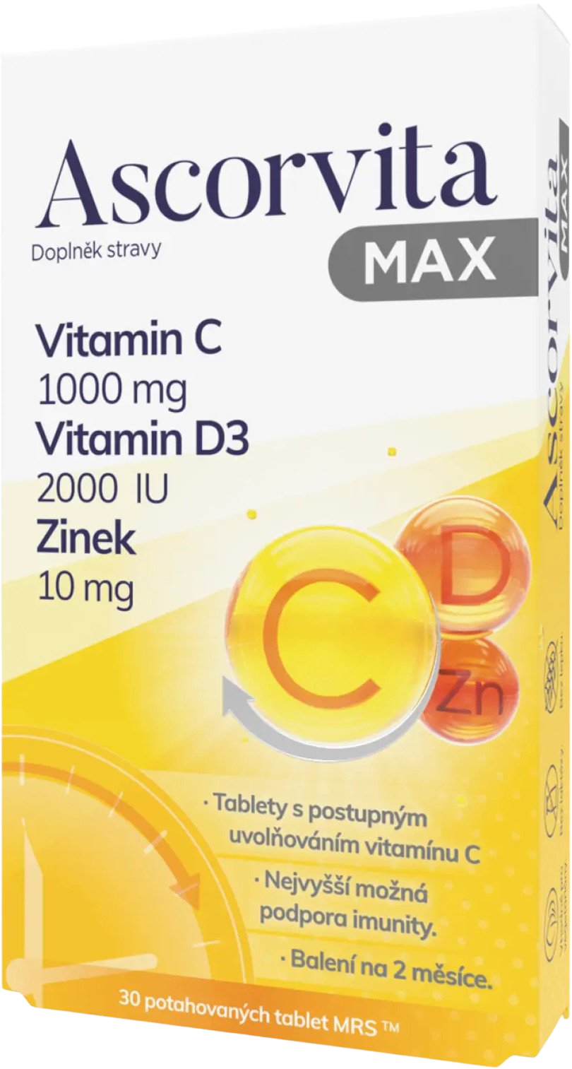 Ascorvita Max 30 tablet koupíte na Pilulka.cz