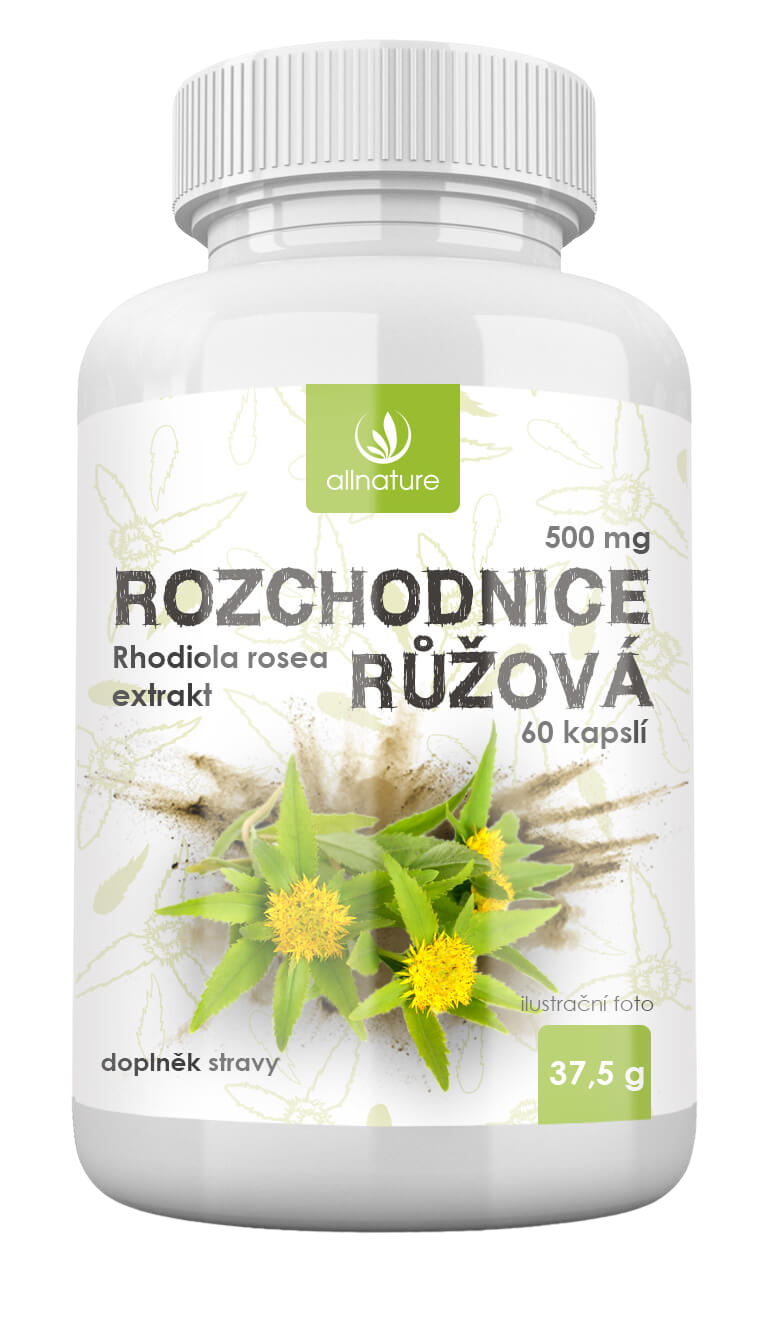 Allnature Rozchodnice růžová 500 mg 60 kapslí