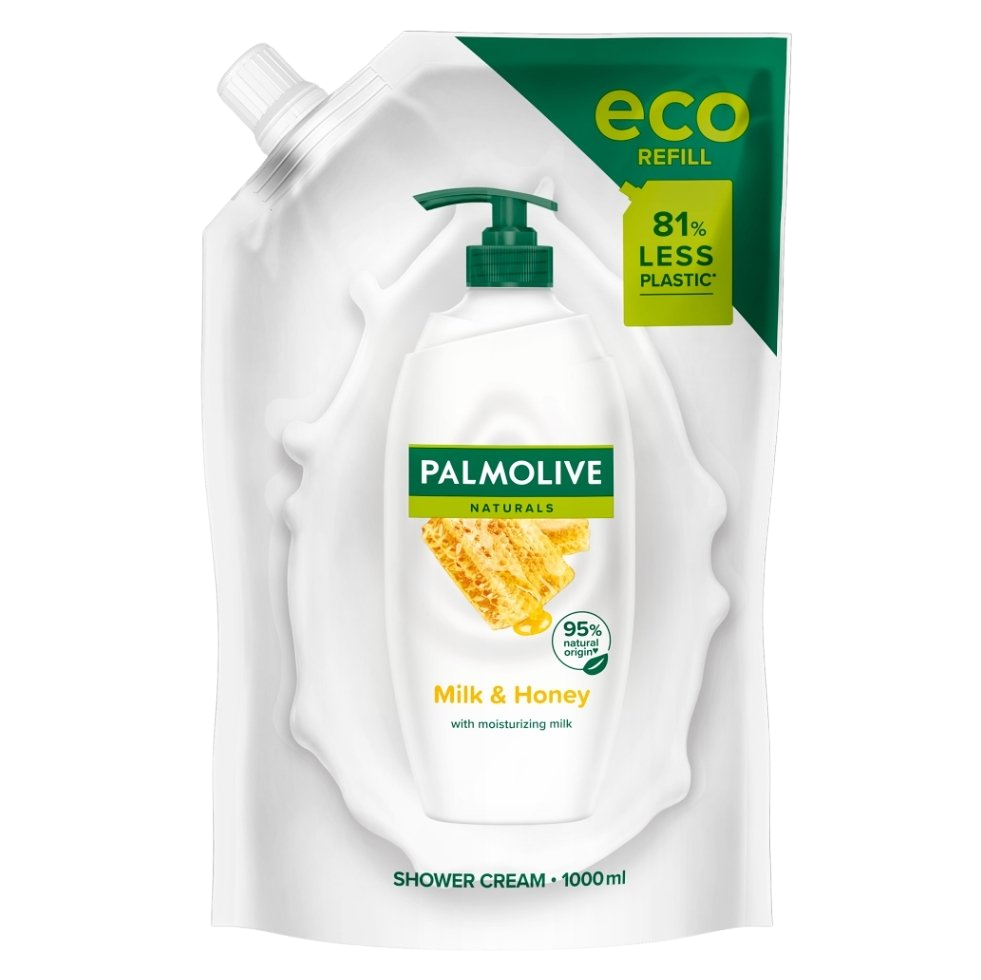 PALMOLIVE Naturals Milk & Honey sprchový gel náhradní náplň 1000 ml