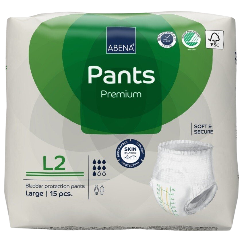 Abena Inkontinentní navlékací kalhotky Pants Premium L2 15 ks