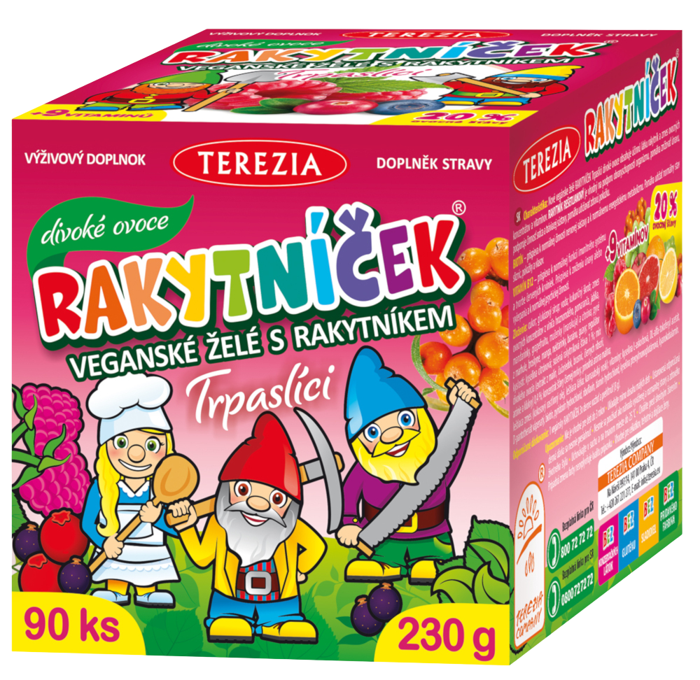 TEREZIA RAKYTNÍČEK veganské želé DIVOKÉ OVOCE 90 ks