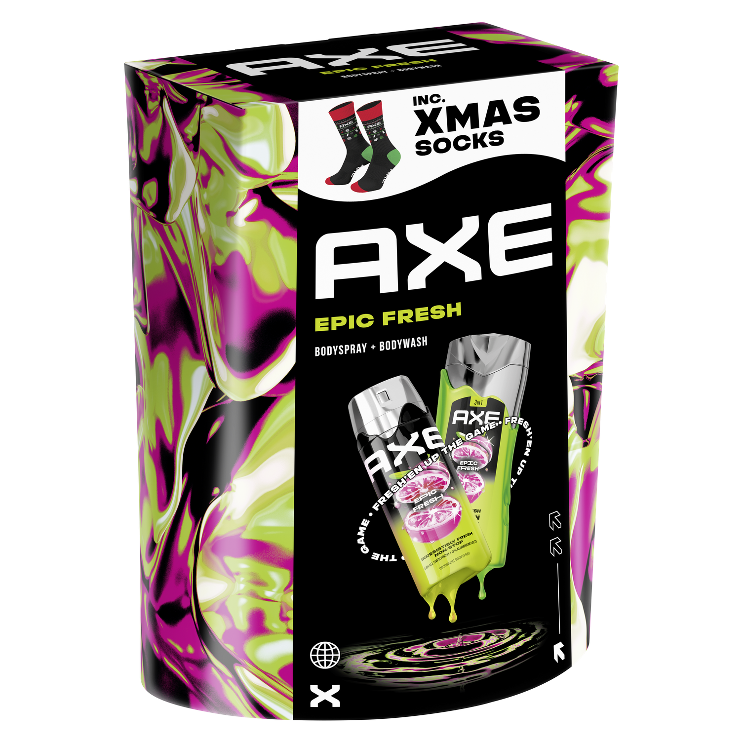 AXE Epic Fresh dárková kazeta s ponožkami