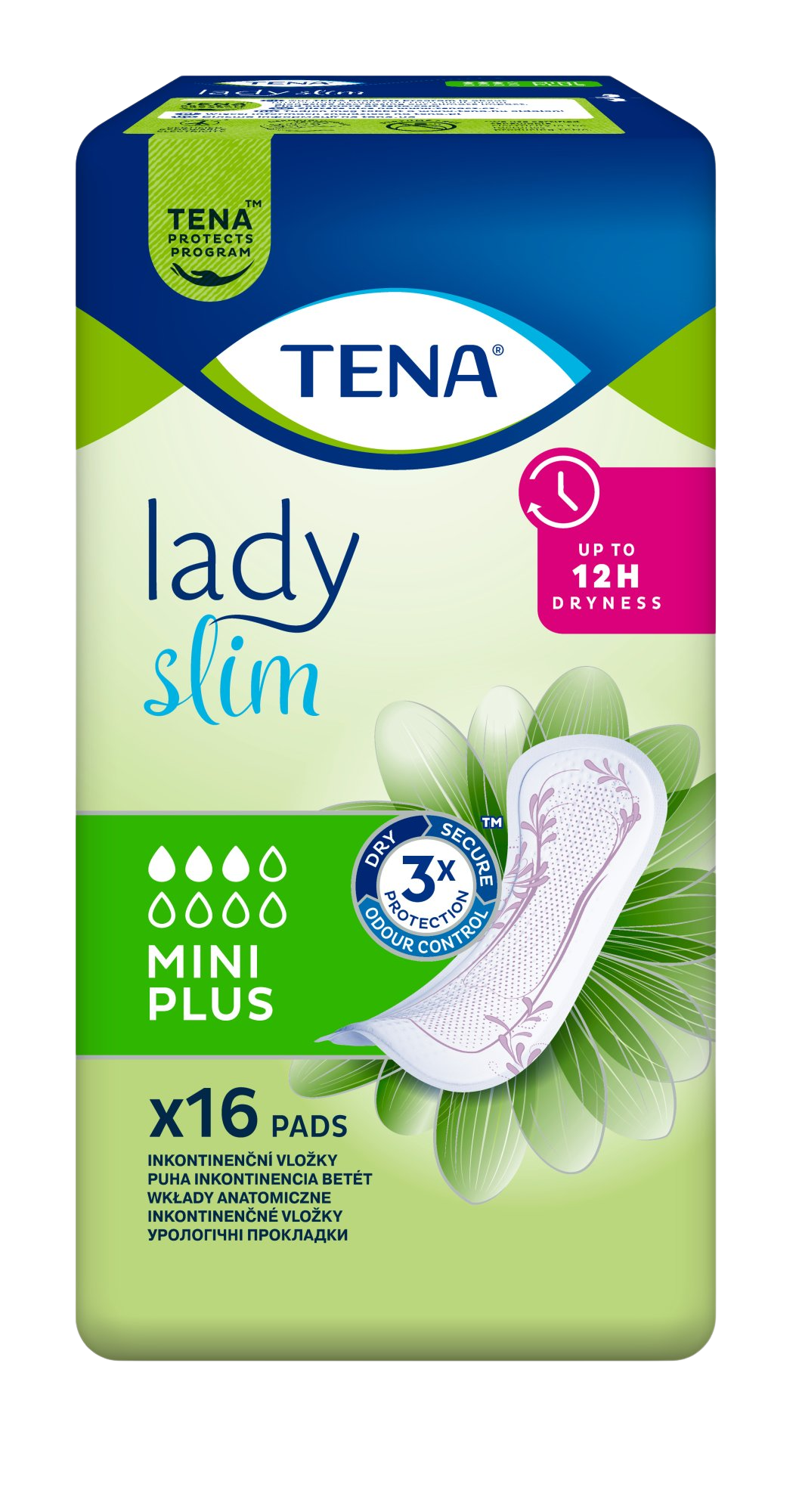 Tena Lady Mini Plus Slim Inkontinenční vložky 16 ks