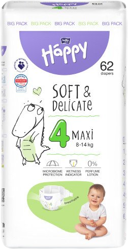 BELLA Baby Happy Soft&Delicate Maxi 62 ks