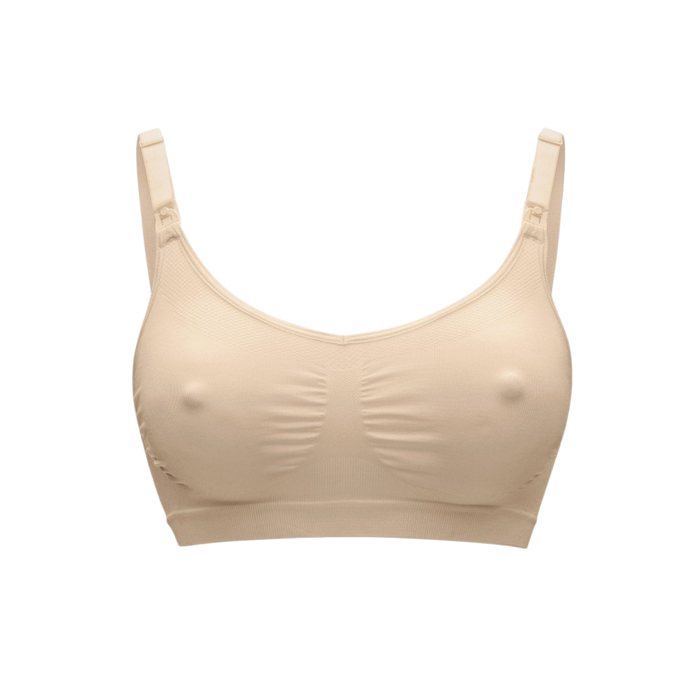 MEDELA Těhotenská a kojicí podprsenka Keep Cool béžová L