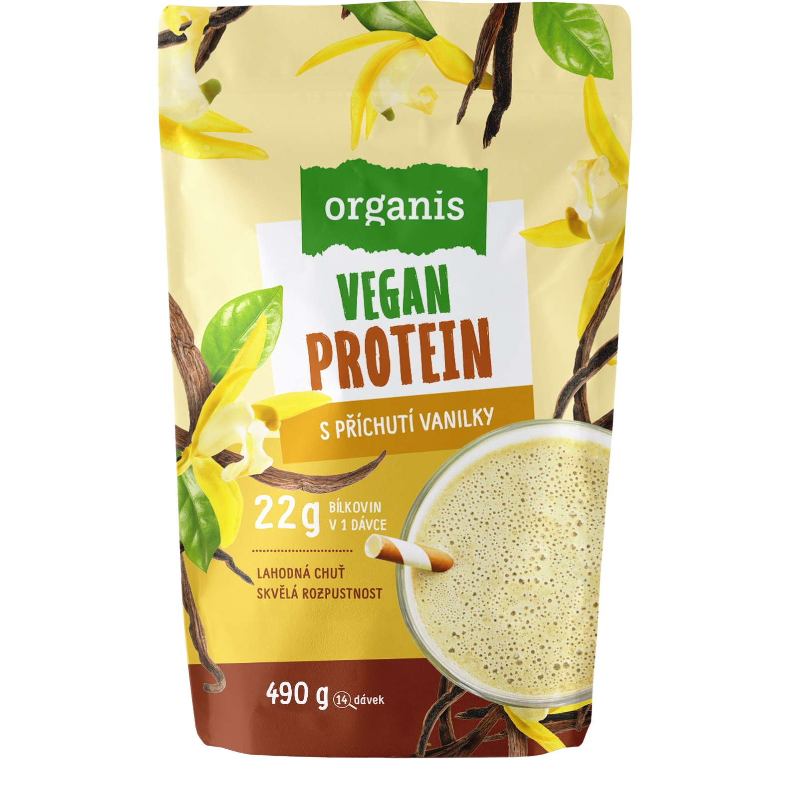 Organis Vegan Protein vanilka 500g koupíte na Pilulka.cz