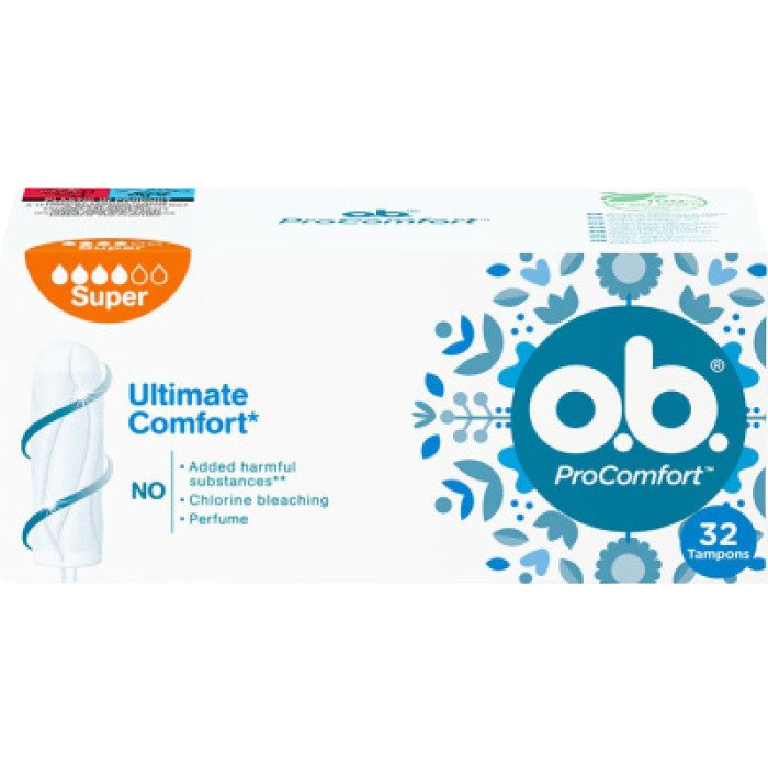 Fotografie O.B. ProComfort Super tampony 32 ks