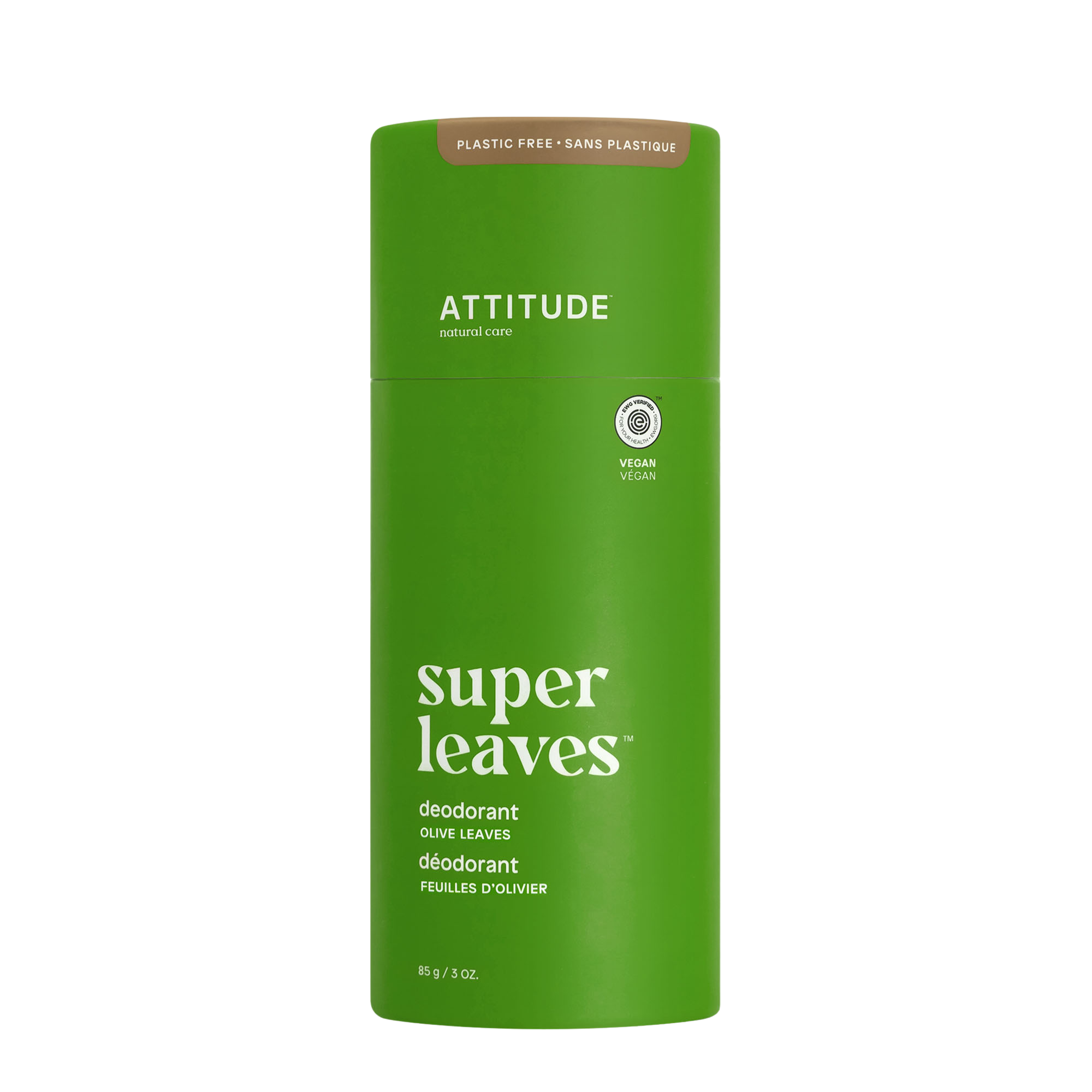 ATTITUDE Přírodní tuhý deodorant Super leaves - olivové listy 85 g