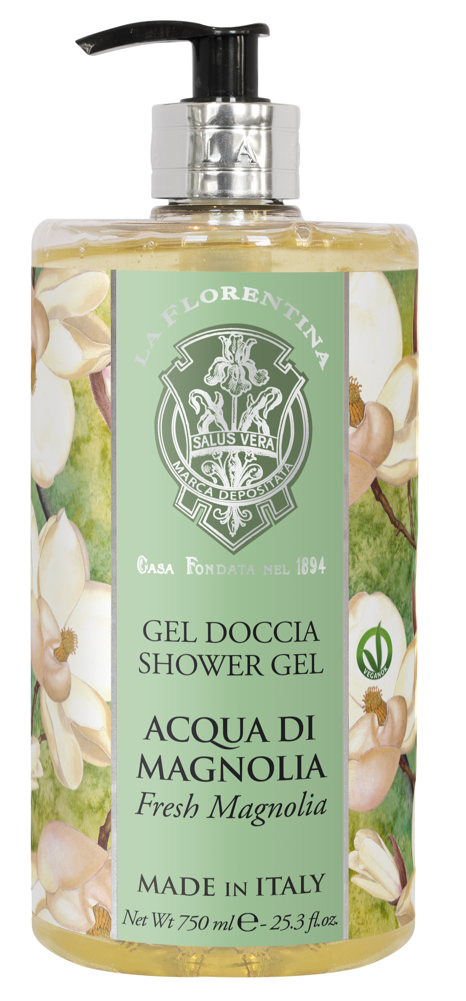 LA FLORENTINA Sprchový gel Acqua di Magnolia 750 ml