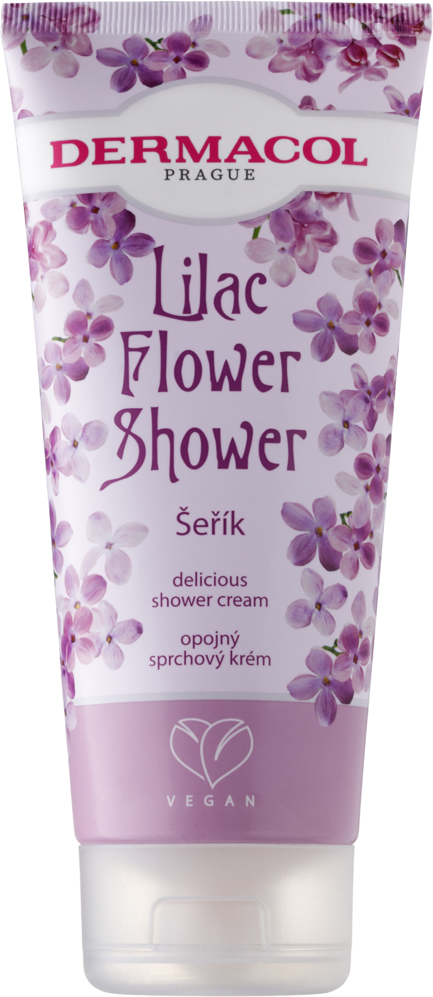 DERMACOL Flower shower Opojný sprchový krém Šeřík 200 ml