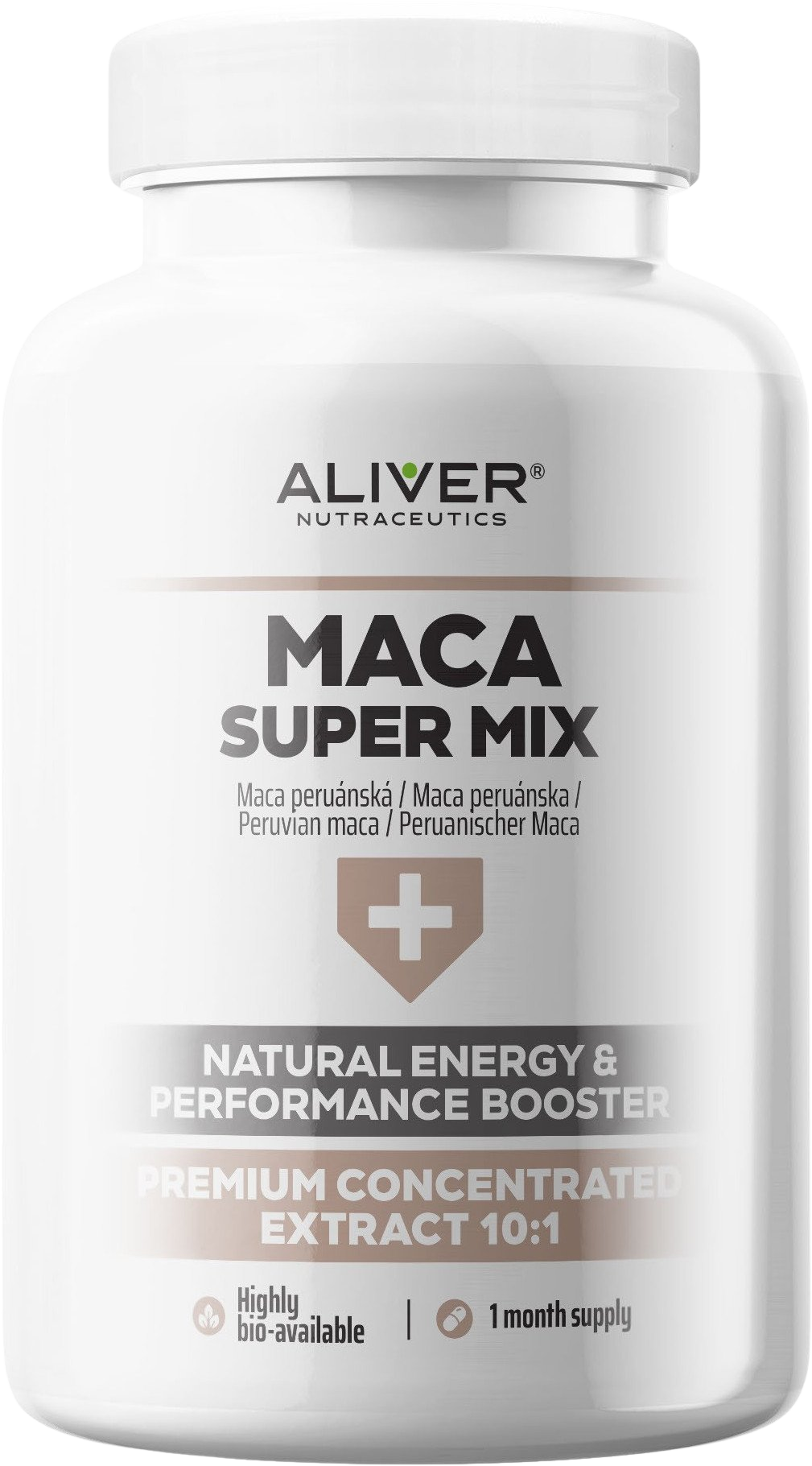 ALIVER Maca peruánská Super Mix extrakt 10:1 120 kapslí