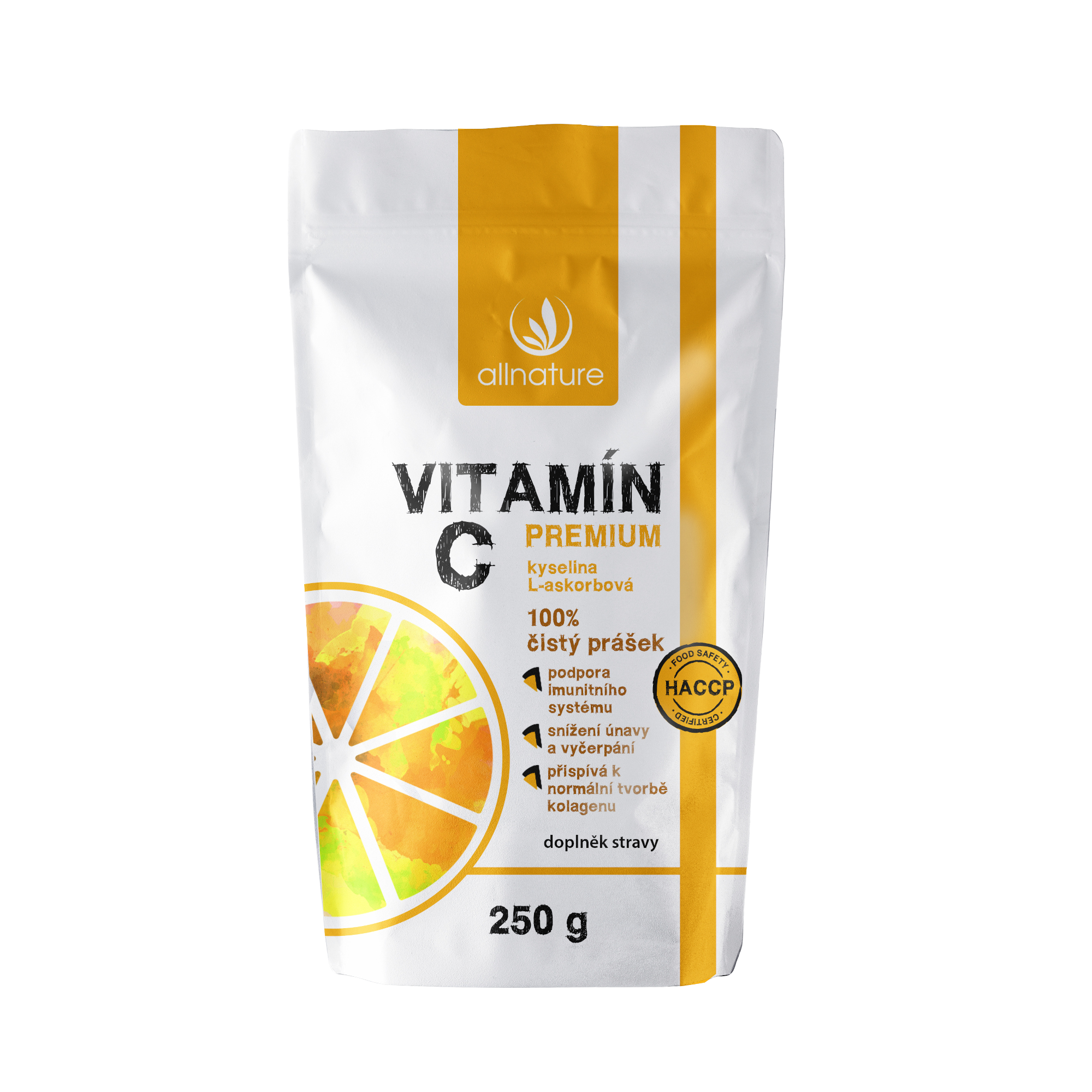 ALLNATURE Vitamín C prášek Premium 250 g