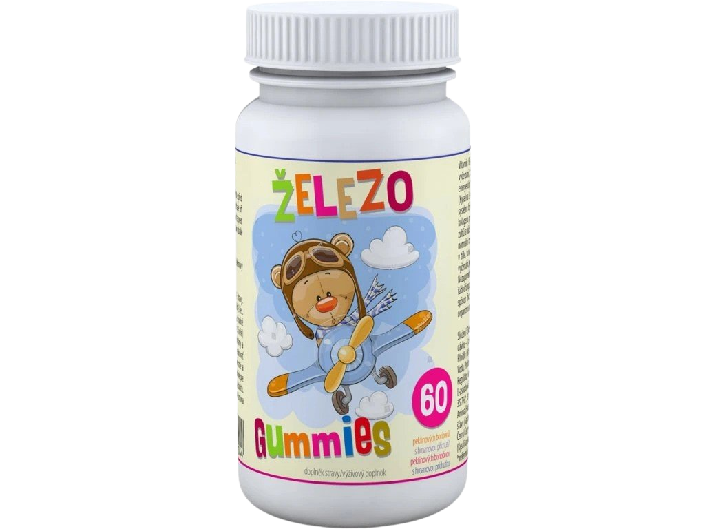 CLINICAL Železo Gummies pektinové bonbóny 60 ks