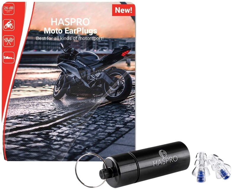 Haspro Moto špunty do uší na motocykl 2 ks