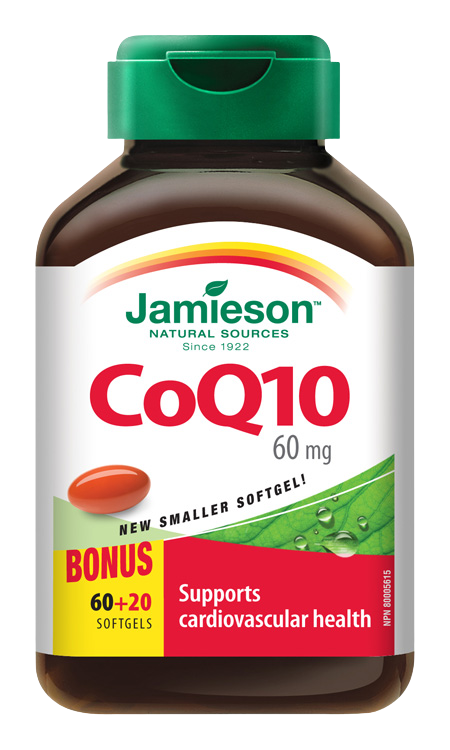 JAMIESON Koenzym Q10 60 mg 80 kapslí