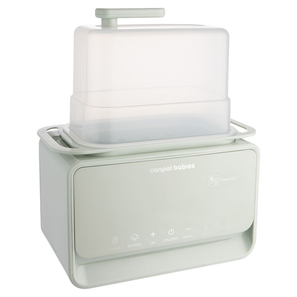 CANPOL BABIES Elektrický double ohřívač a sterilizátor kojeneckých lahví 7v1