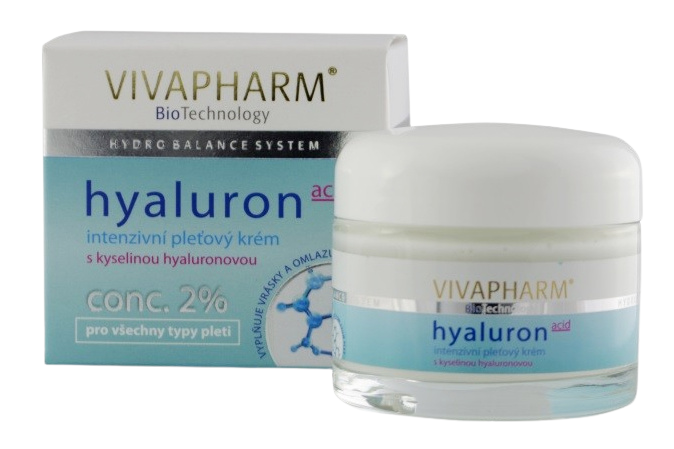 VivaPharm Intenzívní pleťový krém s kyselinou hyaluronovou 50 ml