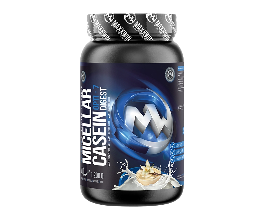 Maxxwin Micellar Casein Opti-7-Digest vanilkový pudink 1200 g