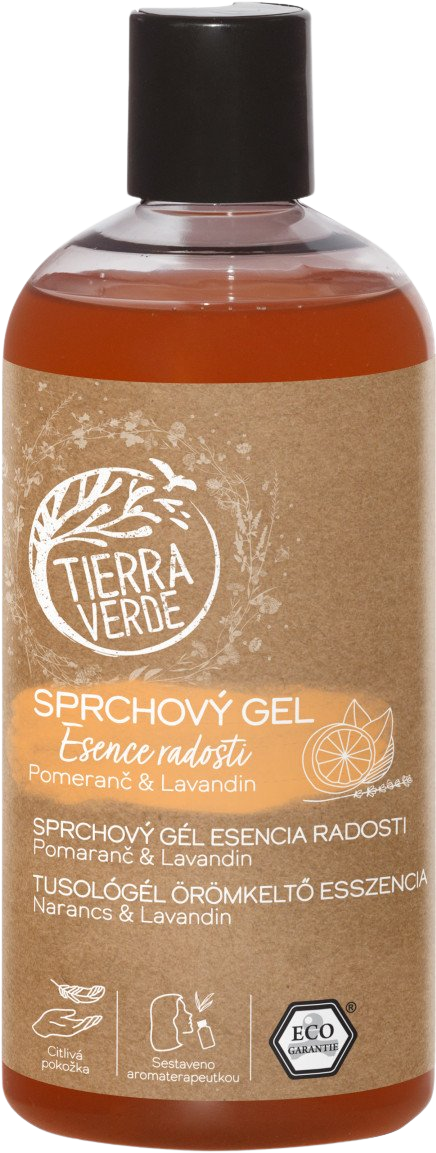 TIERRA VERDE Sprchový gel Esence radosti Pomeranč & Lavandin 500 ml