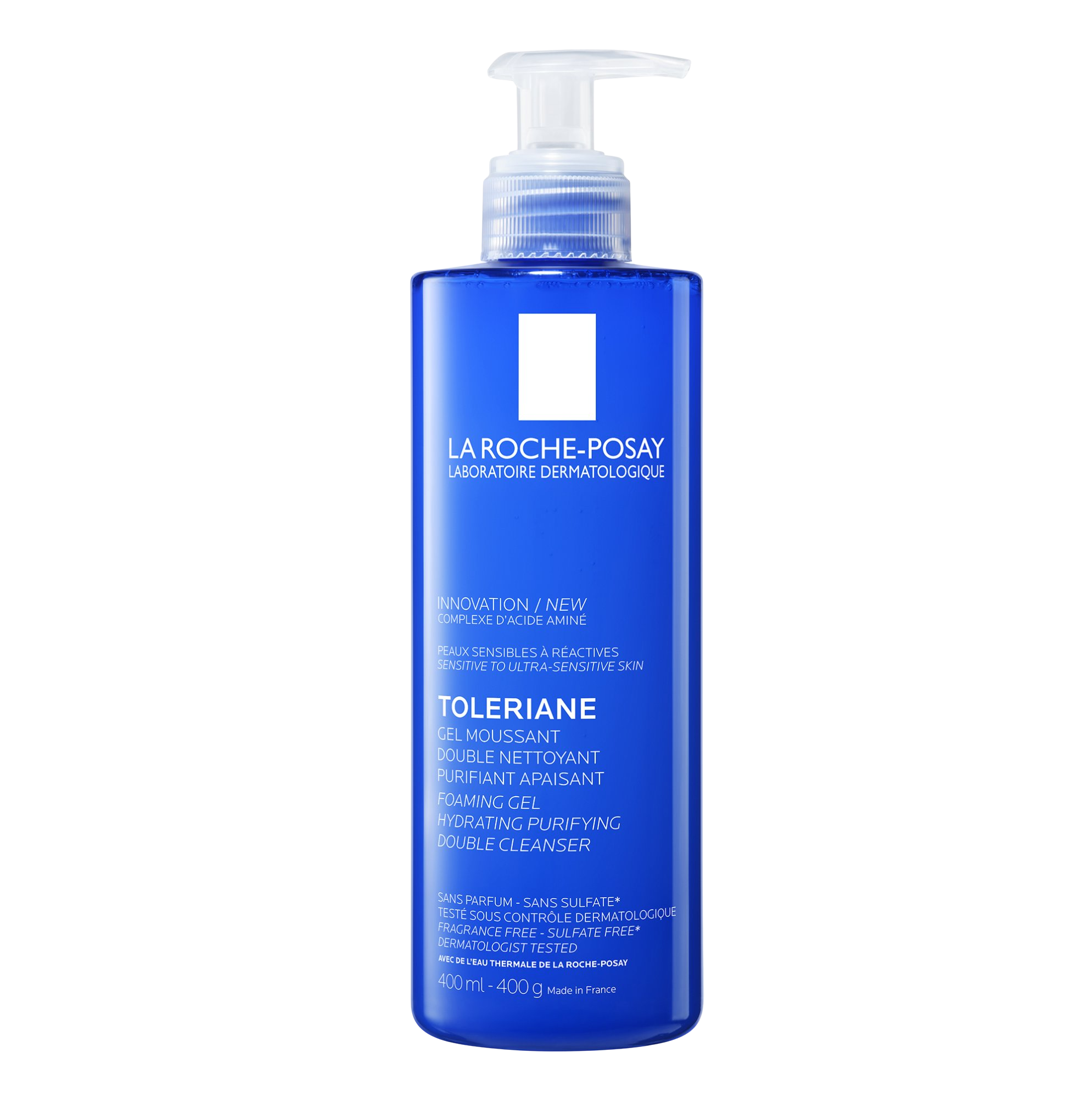 La Roche-Posay Toleriane pěnící čistící gel bez parfemace pro citlivou pleť 400 ml
