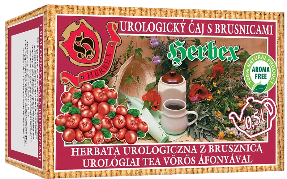 Herbex Čaj urologický s brusinkami 20 x 3 g