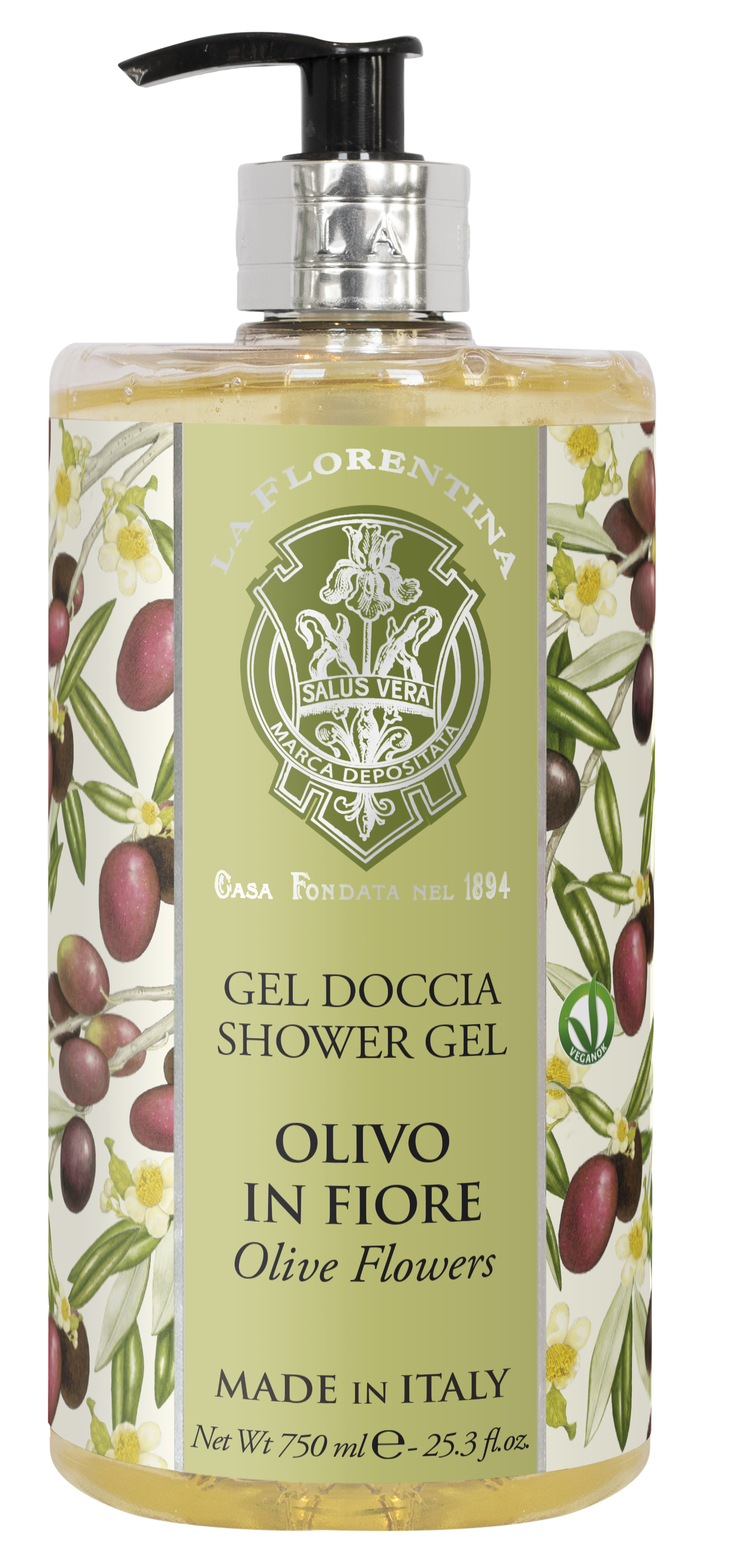 LA FLORENTINA Sprchový gel Olivo in Fiore 750 ml