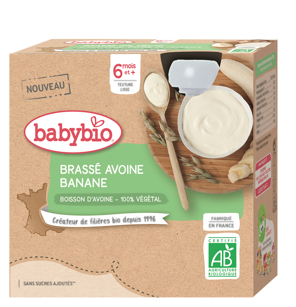 BABYBIO Ovesná kaše s banánem 4 x 85 g