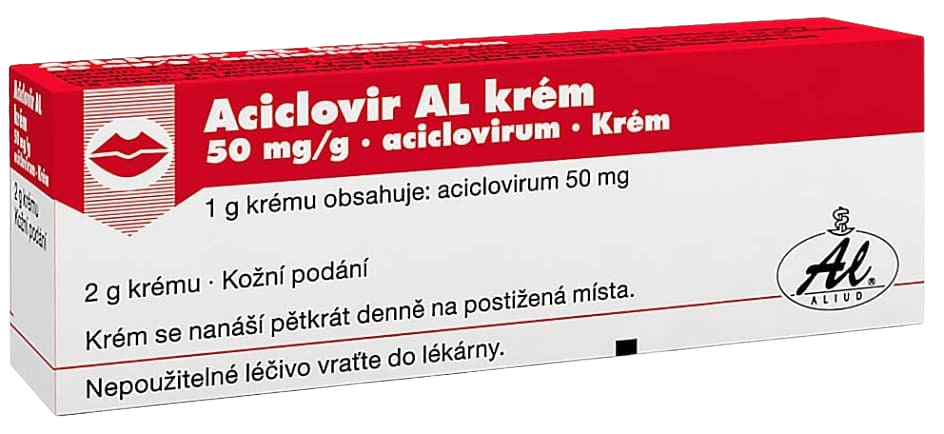 ACICLOVIR AL krém k léčbě oparů na rtech a obličeji 2 g