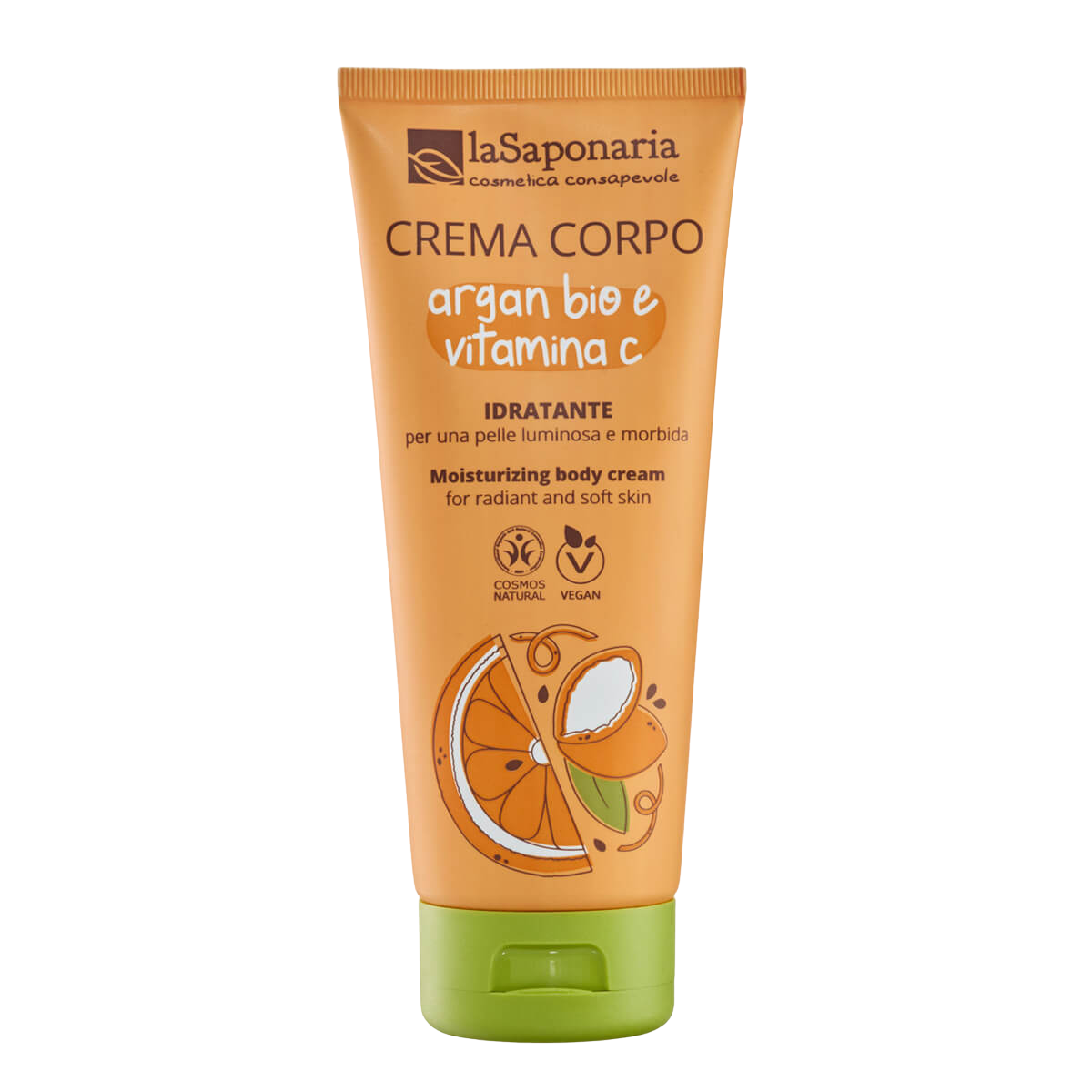LASAPONARIA Hydratační tělový krém s BIO arganem a vit. C 200 ml