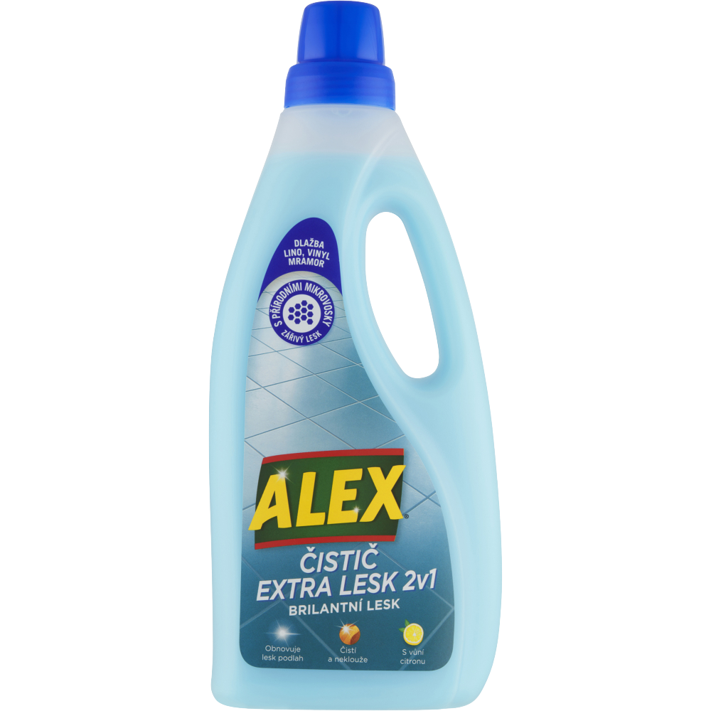 Alex Čistič dlažby Extra péče 2v1 s leskem, lino a vinyl, s citronovou vůní 750 ml