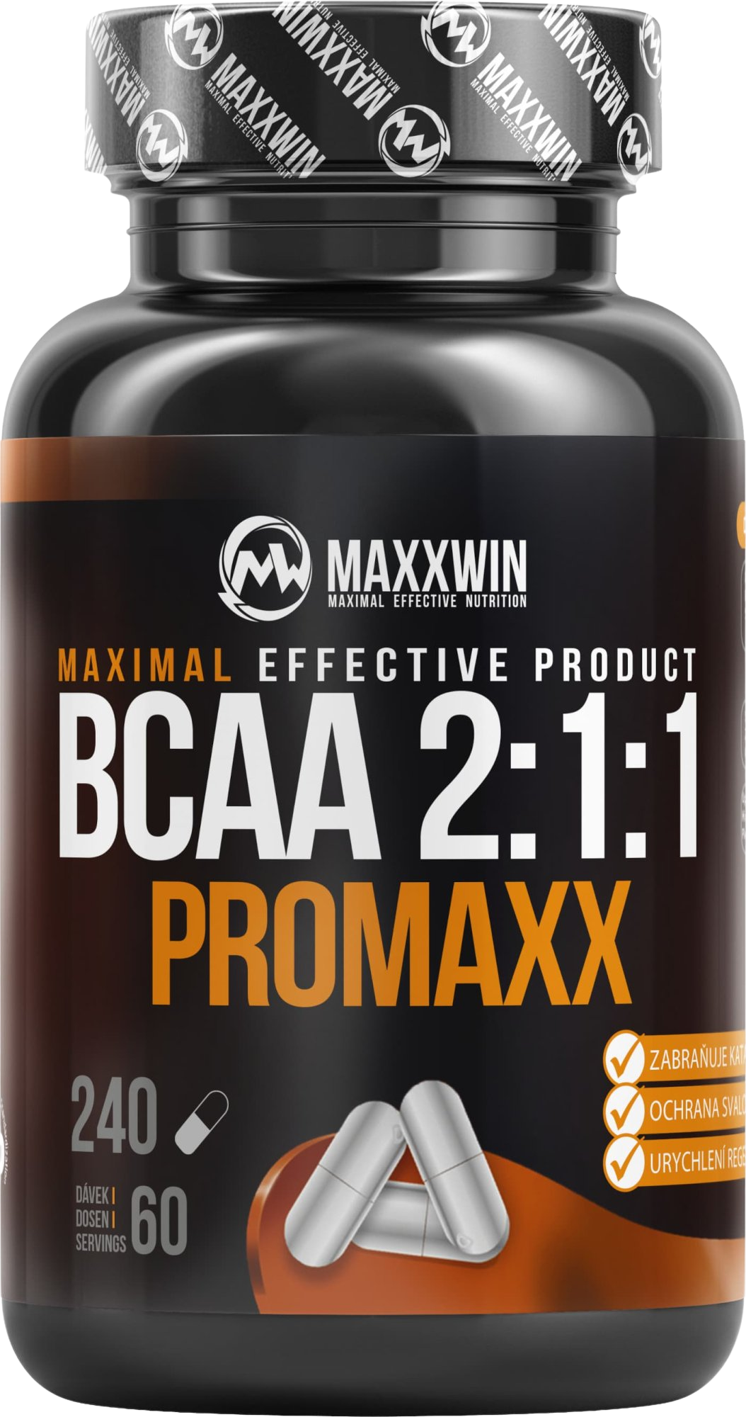 Fotografie Maxxwin - BCAA PROMAXX 2:1:1 240 kapslí