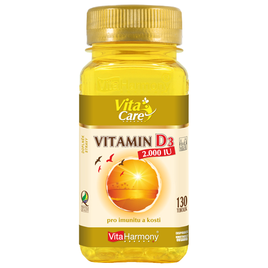 VITAHARMONY Vitamin D3 2.000 m.j. (50 µg) 130 tobolek