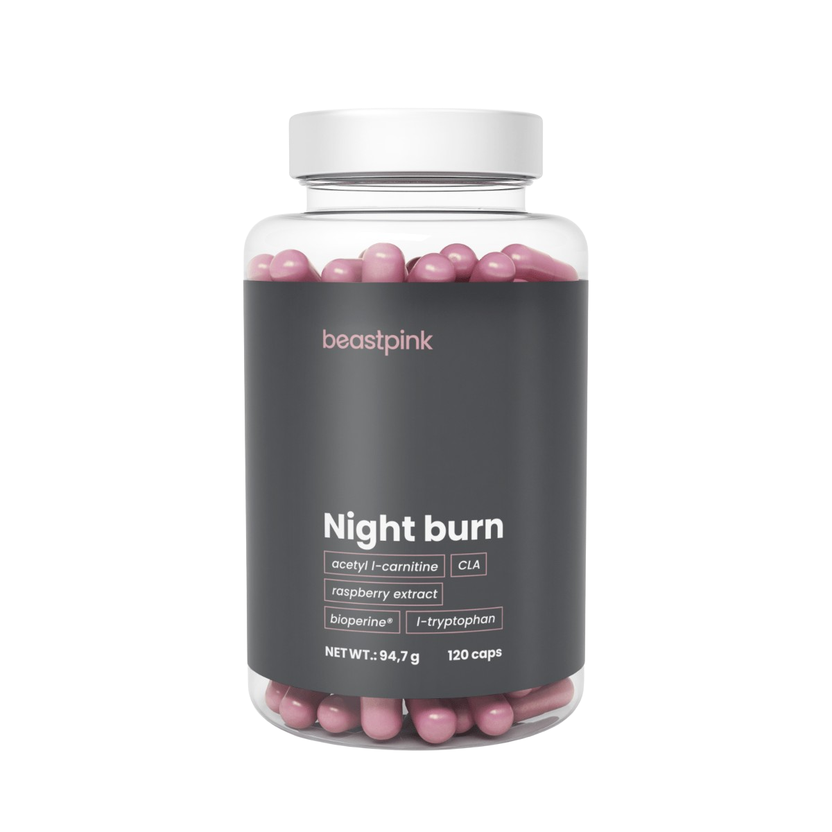 BEASTPINK Night Burn 120 kapslí