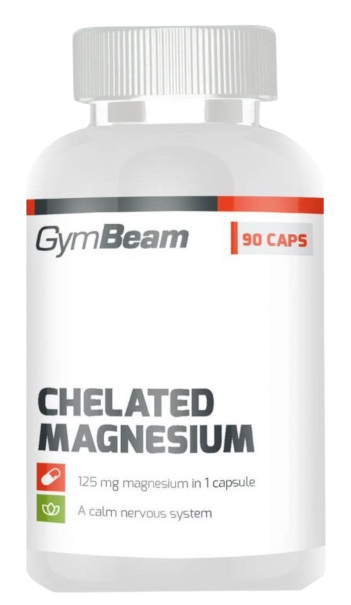 GymBeam Hořčík chelát (bisglycinát) 90 kapslí