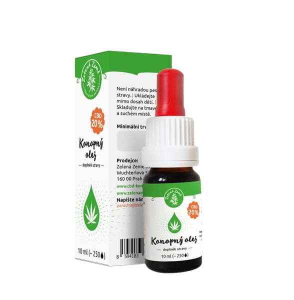 ZELENÁ ZEMĚ CBD Konopný olej 20% 10 ml