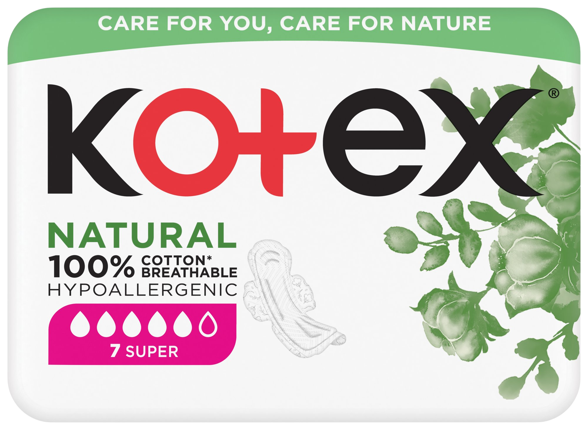 KOTEX® Natural Super 7 ks