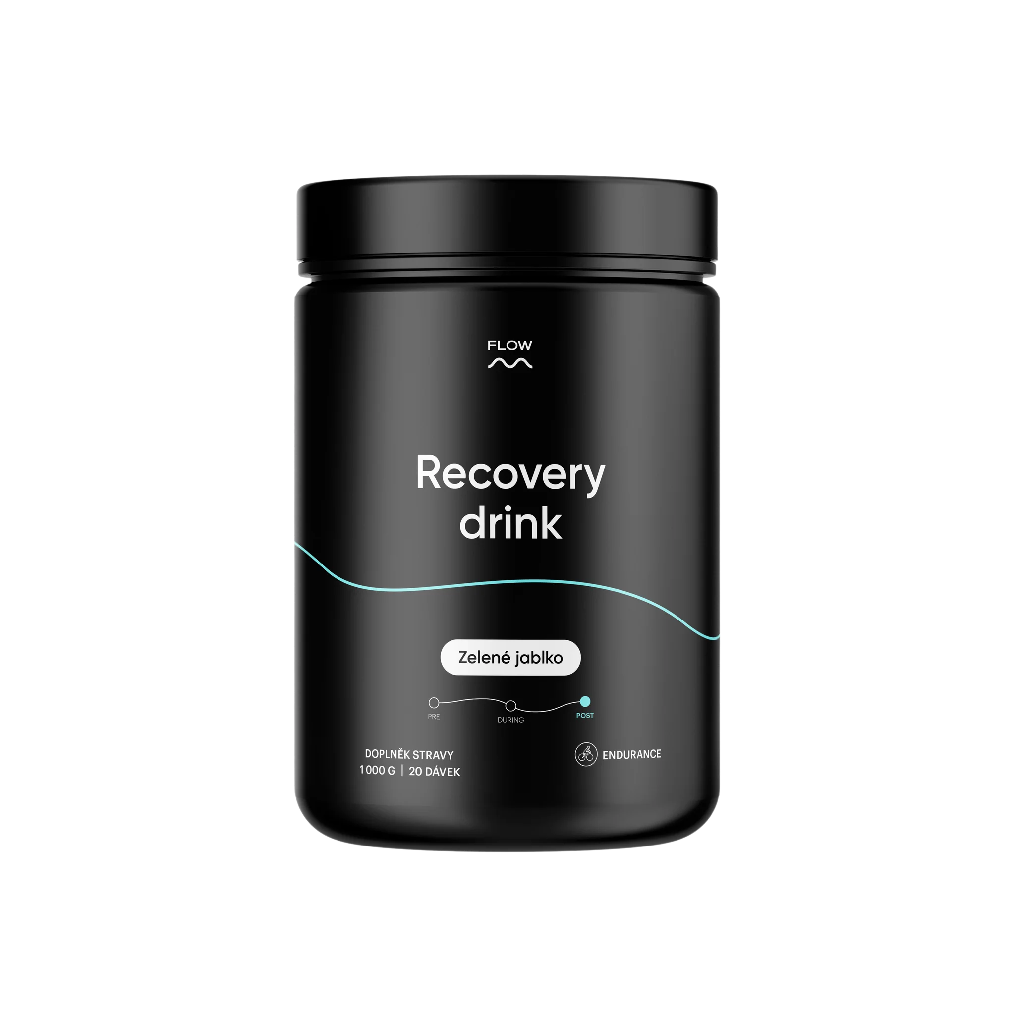 FLOW Recovery drink zelené jablko 1000 g