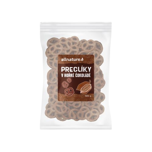ALLNATURE Preclíky v hořké čokoládě 500 g