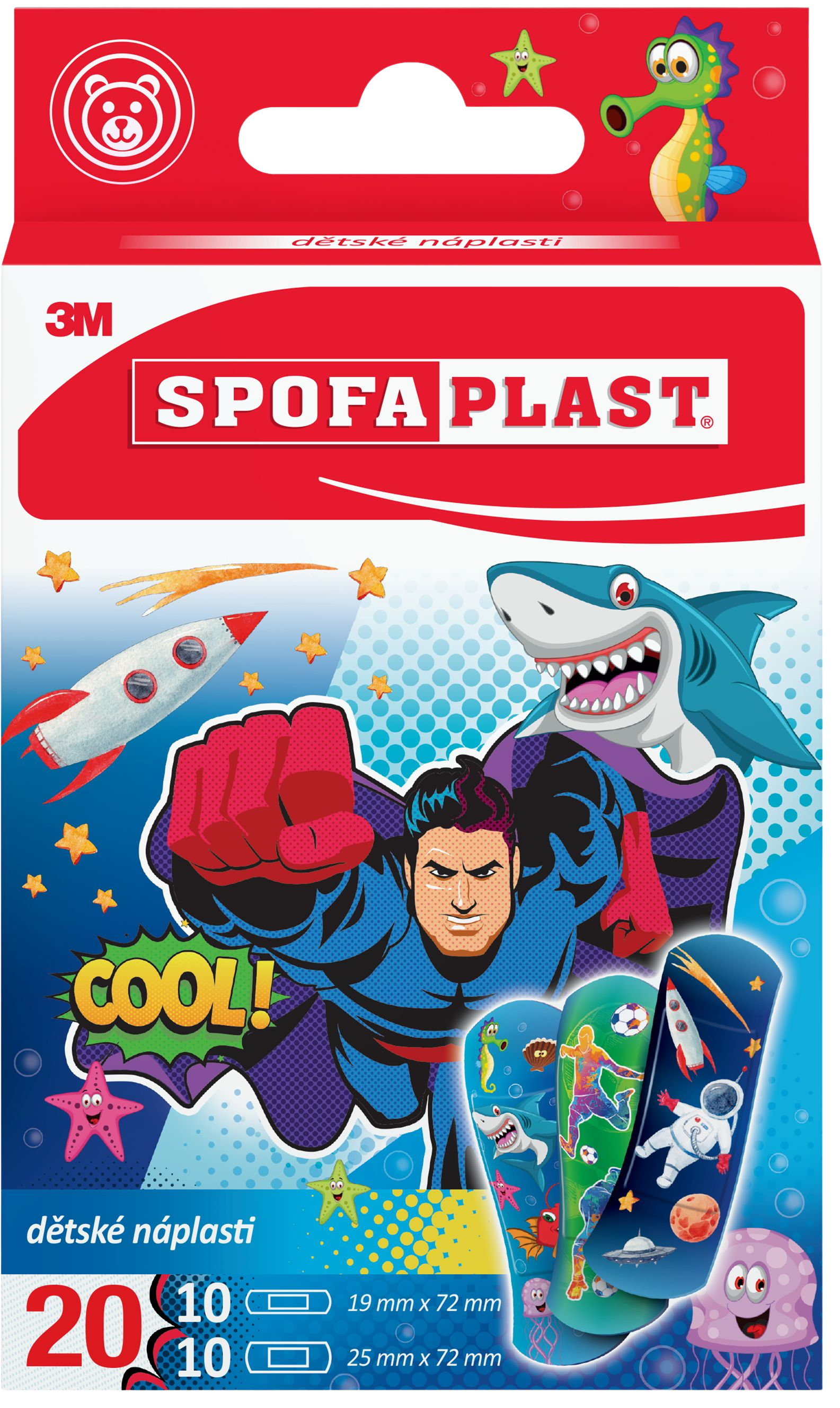 SPOFAPLAST Spofaplast 118 Dětské náplasti - chlapecký motiv 20 ks