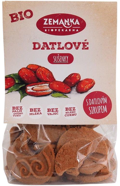 ZEMANKA Biopekárna Sušenky datlové s citronovým olejem BIO 100 g