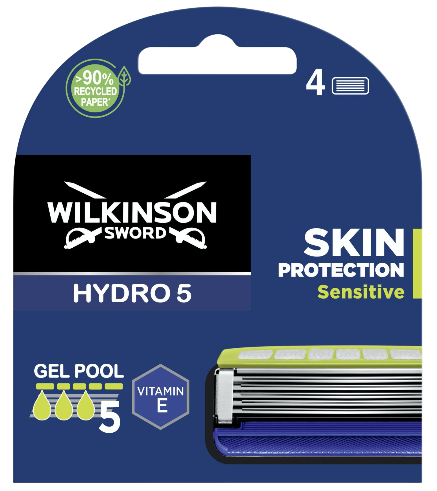 WILKINSON SWORD Hydro 5 Skin Protection Sensitive náhradní hlavice 4 ks