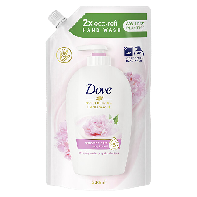 DOVE Pivoňka Tekuté mýdlo náhradní náplň 500 ml