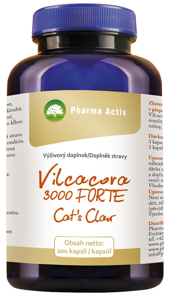 PHARMA ACTIV Vilcacora 3000 FORTE Cat´s Claw 200 kapslí