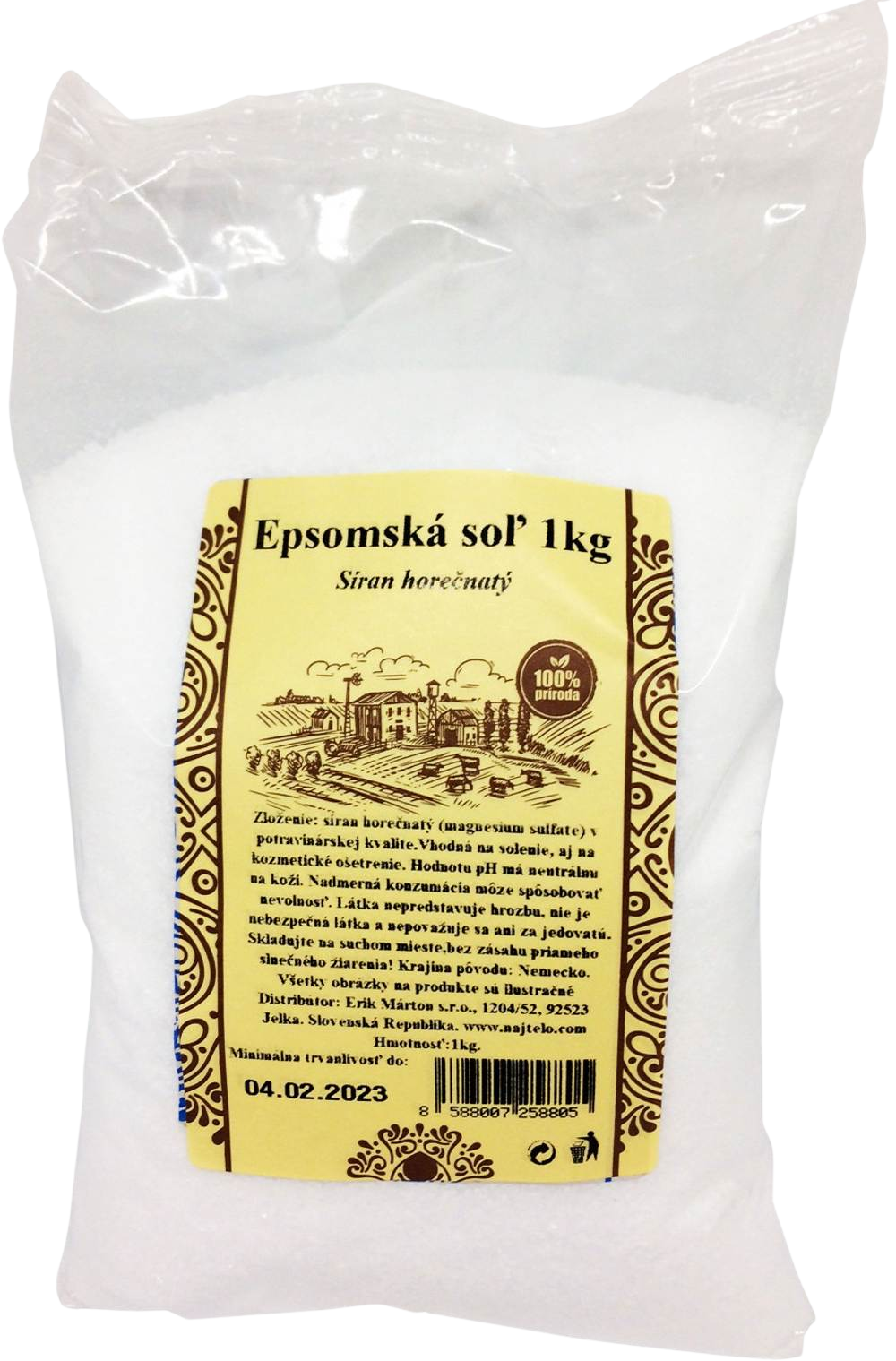 Fotografie Najtelo Epsomská sůl 1 kg