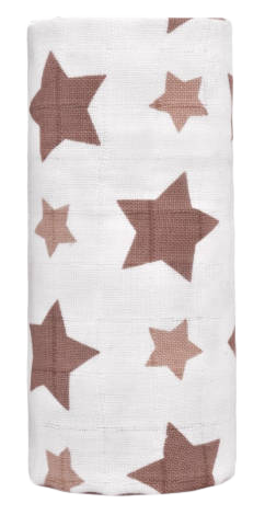 T-TOMI BIO Velká bambusová osuška, beige stars/béžové hvězdičky