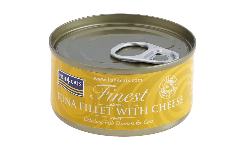 FISH4CATS Konzerva pro kočky Finest tuňák se sýrem 70 g