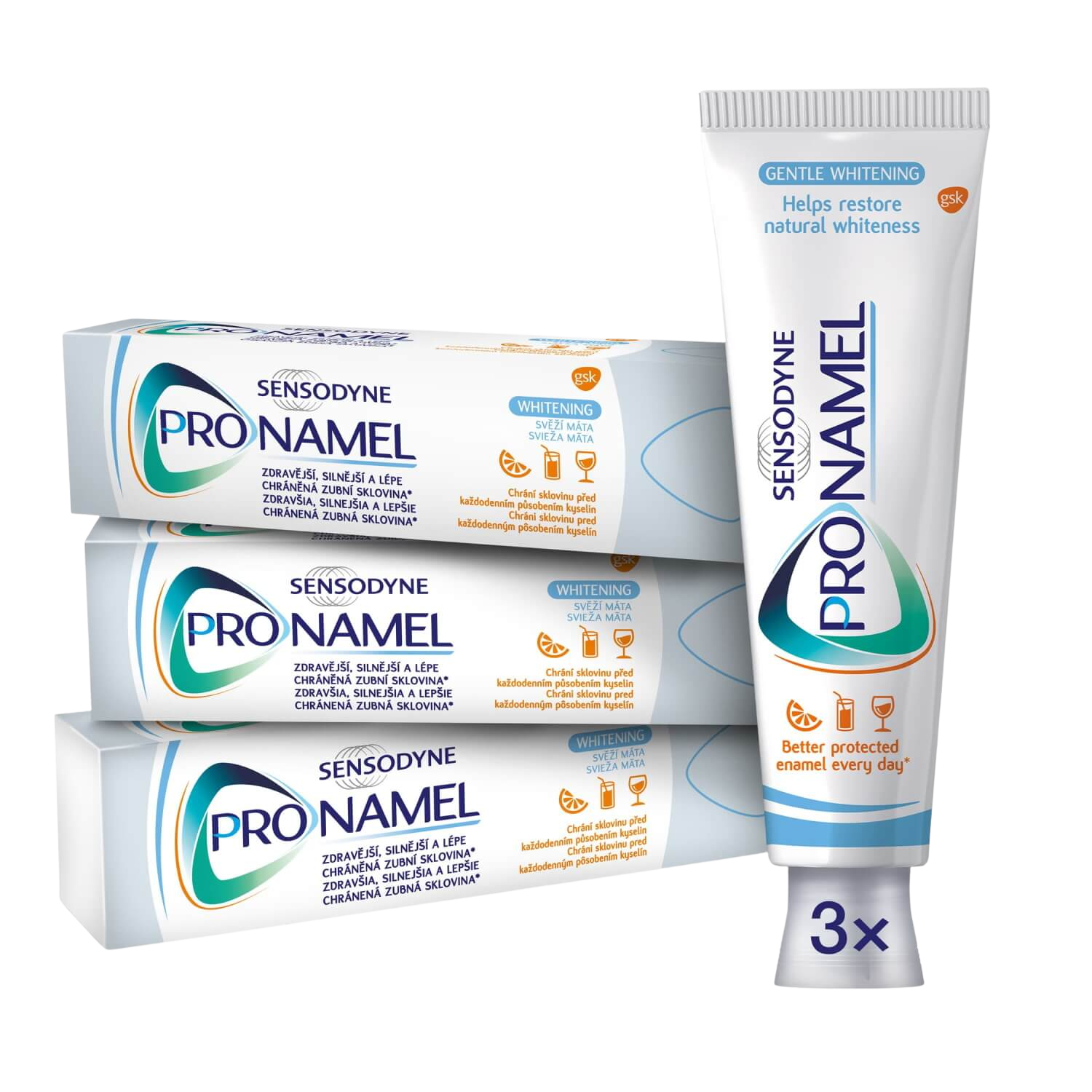 SENSODYNE Pronamel Whitening zubní pasta 3 x 75 ml