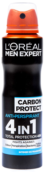 L'ORÉAL PARIS Men Expert Carbon Protect Pánský antiperspirant ve spreji 150 ml