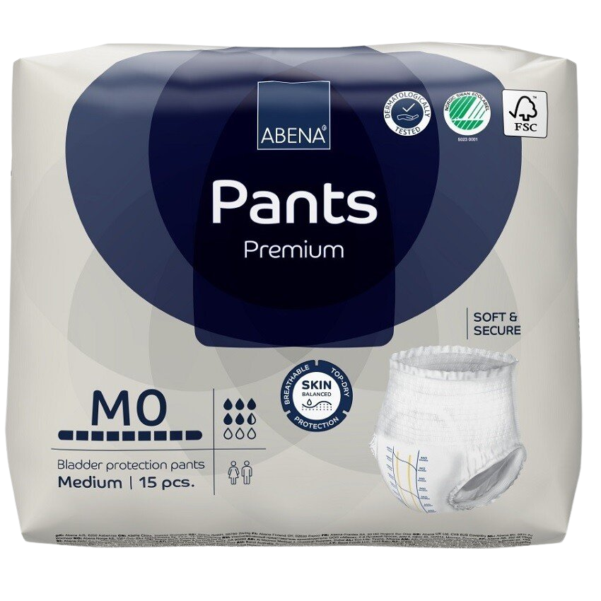 Abena Inkontinentní navlékací kalhotky Pants Premium M0 15 ks